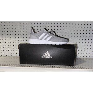 Adidas Cloudfoam QT Racer 2.0 Womens Athletic Running Shoes Size 7 Gray White